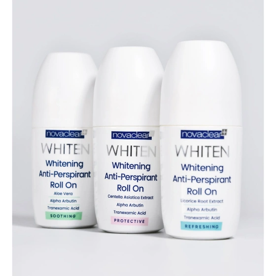Novaclear Whiten Refreshing odświeżający antyperspirant w kulce 50 ml