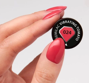 Semilac Hottie lakier hybrydowy 024 Vibrating Tomato 7ml