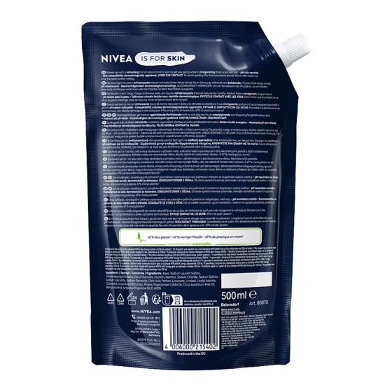 NIVEA MEN Energy energetyzujący żel pod prysznic 3w1 refill 500 ml