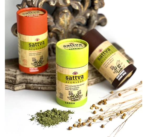 Sattva Ayurveda henna naturalna ziołowa farba do włosów Czekoladowy Brąz 150g