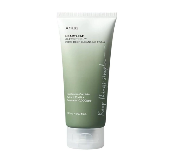 Anua Heartleaf + BHA Quercetinol Pore Deep Cleansing Foam głęboko oczyszczająca pianka do mycia twarzy 150 ml