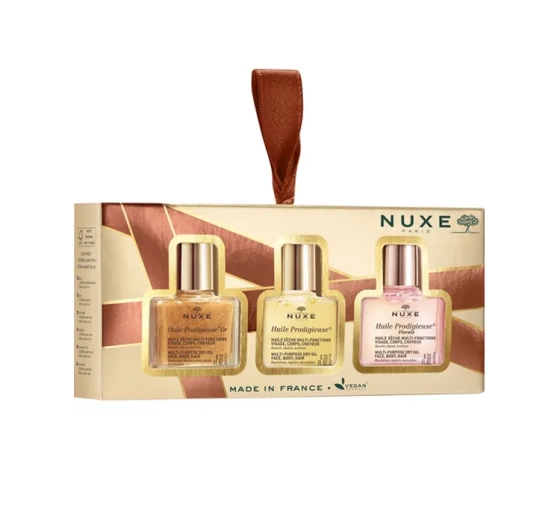 NUXE THE 3 PRODIGIEUX ZESTAW MINI OLEJKÓW