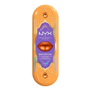 NYX Professional Makeup Bridgerton Royal Treasures Lip Kit 06 zestaw do makijażu ust błyszczyk Royal Butter Gloss Pout and About 8 ml + konturówka Royal Lip Liner Toffee Temptation 0,33 g