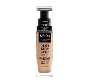 NYX Professional Makeup Can't Stop Won't Stop podkład kryjący 08 True Beige 30 ml