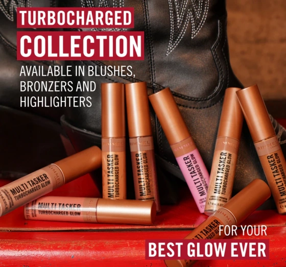 Rimmel Multi-Tasker Turbocharged Glow rozświetlacz w płynie 006 It's Giving Glow 10 ml