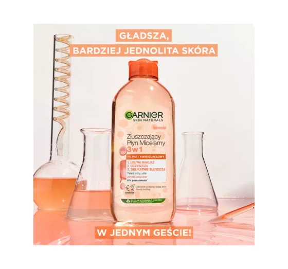 Garnier Skin Naturals złuszczający płyn micelarny 3w1 400ml