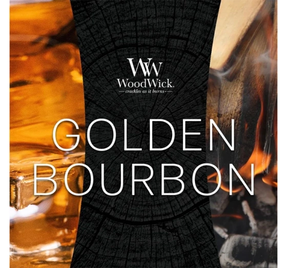 Woodwick Large Jar Candle świeca zapachowa Golden Bourbon 610 g