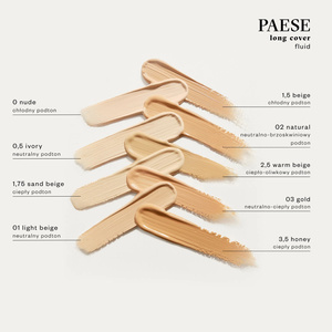 Paese Long Cover Fluid kremowy podkład kryjący do twarzy nowa formuła 02 Natural 30 ml