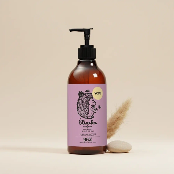 Yope naturalne mydło do rąk w płynie Śliwka & Szafran 500 ml