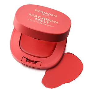 Bourjois Macaron Melt róż do policzków i szminka w formie musu 03 Peach Tatin 5 g