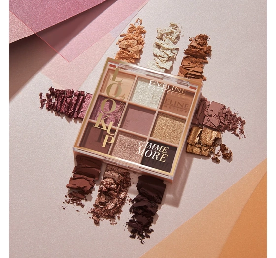 Eveline Cosmetics Look Up Eyeshadow Palette paleta cieni do powiek Gimme More 10,8 g