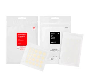 COSRX zestaw gojące plastry na wypryski Acne Pimple 24 sztuki + maskujące plastry Clear Fit 18 sztuk 