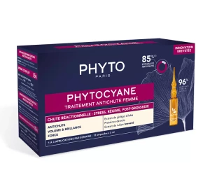 Phyto Phytocyane kuracja przeciw reakcyjnemu wypadaniu włosów dla kobiet 12 x 5 ml