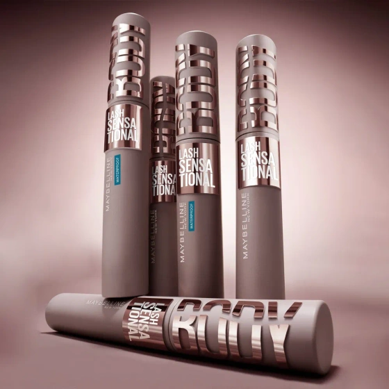 Maybelline Lash Sensational Body wodoodporny tusz do rzęs dodający objętości Waterproof Black 9,75 ml