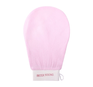 Sister Young Nova złuszczająca rękawica do peelingu ciała Pink