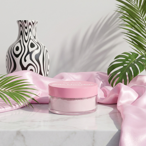 Lovely Ruby Chocolate różowy puder sypki do twarzy 6 g