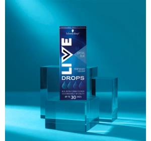 Schwarzkopf Live Drops półtrwała farba do włosów Crystal Blue 30ml