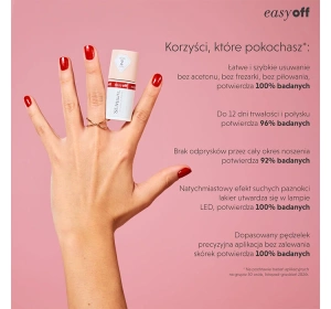 Semilac 3Steps Easy Off Set zestaw hybrydowy baza 7 ml + lakier L19 7 ml + top 7 ml