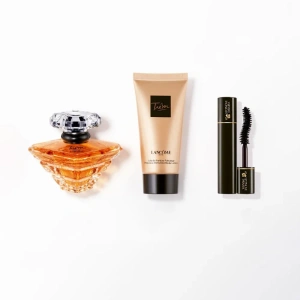 Lancôme Trésor woda perfumowana spray 30 ml + balsam do ciała 50 ml + tusz do rzęs Hypnôse Drama 2 ml
