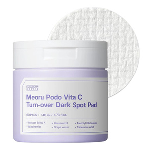Sungboon Editor Meoru Podo Vita C Dark Spot Pad rozjaśniające płatki do twarzy z witaminą C na przebarwienia 60 sztuk