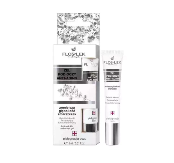 FLOSLEK ANTI-AGING ŻEL POD OCZY NA ZMARSZCZKI 15ML