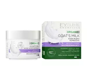 Eveline Cosmetics Organic Goat's Milk bogaty krem multiregenerujący do twarzy 50 ml