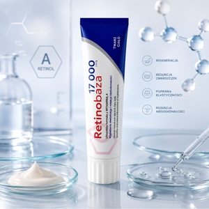 Retinobaza 17000 farmaceutyczny krem z witaminą A na zmarszczki, przebarwienia i niedoskonałości 30 g