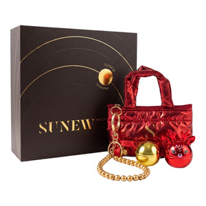 Sunew Med+ Winter Kiss zestaw prezentowy balsam do ust 8 g + balsam do ust 13 g + mini torebka