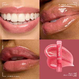 NYX Professional Makeup Jelly Job błyszczyk do ust o szklanym połysku 08 Jelly Kiss'd 7,5 ml