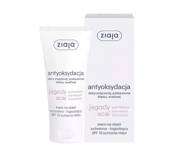 Ziaja Jagody Acai krem na dzień ochronno-łagodzący SPF10 50 ml