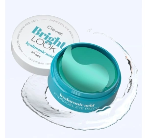 Clavier Bright Look hydrożelowe płatki pod oczy Hyaluronic Acid 60 sztuk