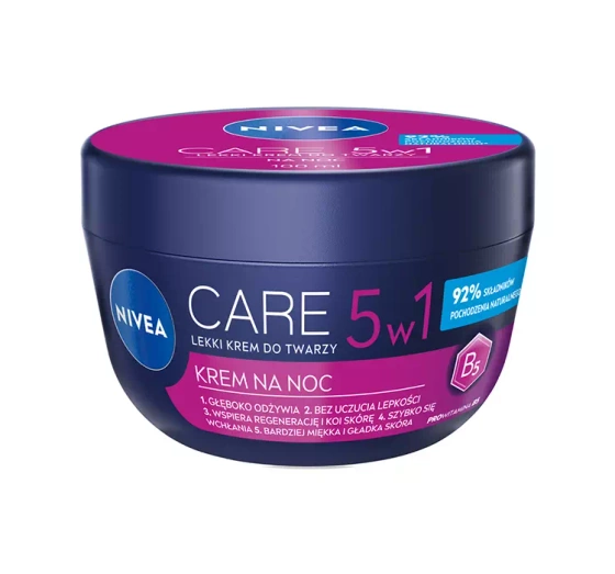 NIVEA Care 5w1 lekki krem do twarzy na noc 100ml