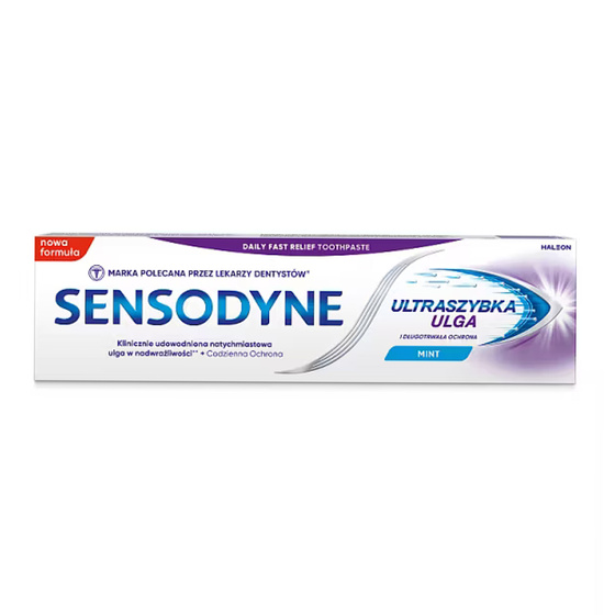 Sensodyne Rapid Relief Mint pasta do zębów ultraszybka ulga na nadwrażliwość 75 ml
