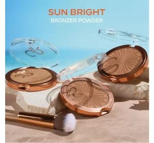 Golden Rose Sun Bright puder brązujący do twarzy 04 Sunset 12,5 g