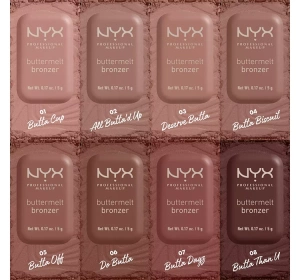 NYX Professional Makeup Buttermelt bronzer do twarzy w kompakcie 08 Butta Than U 5g