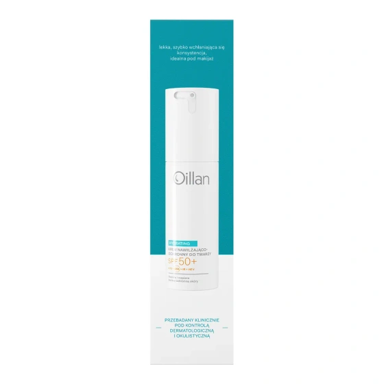 Oillan Hydrating krem nawilżający do twarzy dla skóry suchej i wrażliwej SPF50+ 50 ml