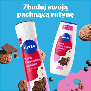 NIVEA Dark Chocolate Cookie zestaw perfumowany antyperspirant w sprayu 150 ml + żel pod prysznic 250 ml