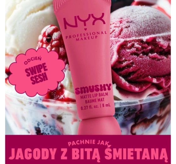 NYX Professional Makeup Smushy balsam do ust o matowym wykończeniu 02 Swipe Sesh 8 ml