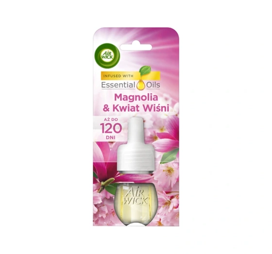 Air Wick elektryczny odświeżacz powietrza wkład Magnolia i Kwiat Wiśni 19ml