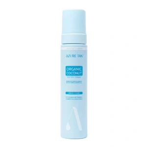 Azure Tan Organic Coconut Self Tan Mousse Medium to Dark samoopalająca pianka do ciała z wodą kokosową baza uniwersalna 200 ml