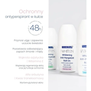 Novaclear Whiten Protective ochronny antyperspirant w kulce 50 ml