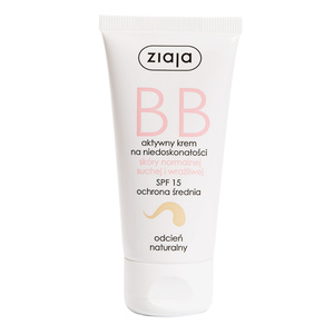 Ziaja krem BB na niedoskonałości skóry normalnej, suchej i wrażliwej SPF15 odcień naturalny 50 ml