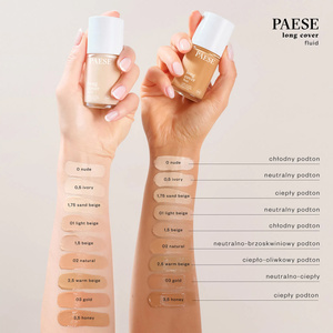 Paese Long Cover Fluid kremowy podkład kryjący do twarzy nowa formuła 3.5 Honey 30 ml