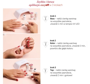 Semilac Easy Off lakier hybrydowy L10 Glazed Milk 7 ml