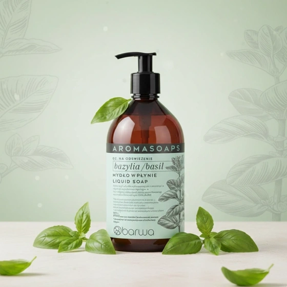 Barwa Aromasoaps mydło w płynie na odświeżenie Bazylia 500 ml
