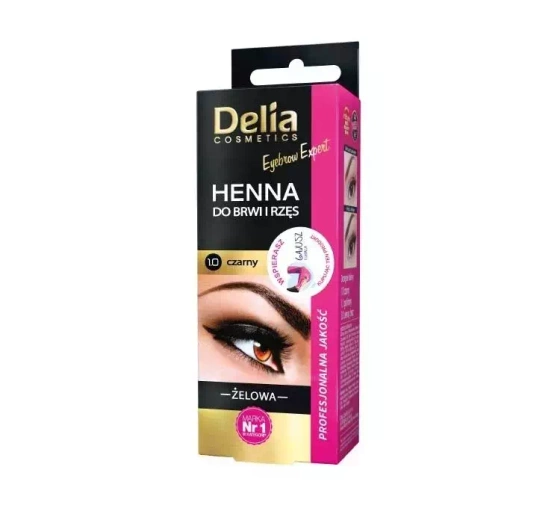 Delia żelowa henna do brwi i rzęs Czarny 1.0
