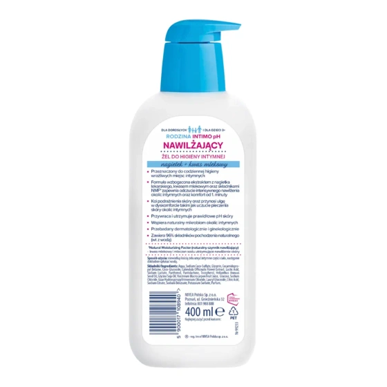 Bambino Rodzina Intimo pH nawilżający żel do higieny intymnej 400 ml