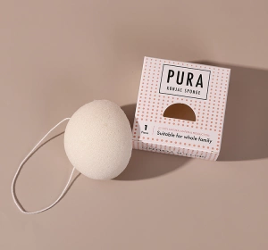 Sister Young Pura naturalna gąbka Konjac do mycia twarzy White