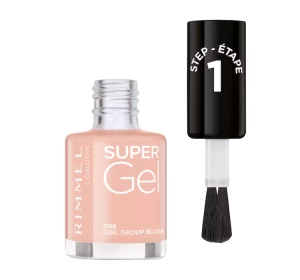 RIMMEL SUPER GEL LAKIER ŻELOWY DO PAZNOKCI 008 GIRL GROUP BLUSH 12ML