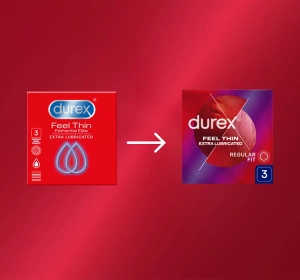 Durex Feel Thin cienkie prezerwatywy 3 sztuki